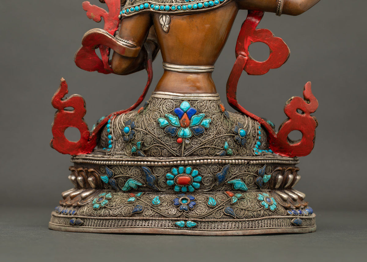 Manjushri (Jampelyang) Statue | Bodhisattva of Wisdom Figurine