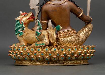 Vadisingha Manjushri Statue | Oxidized Copper Sculpture Nepal