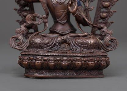 Manjushri Statue | Precision-Crafted Wisdom Deity Sculpture