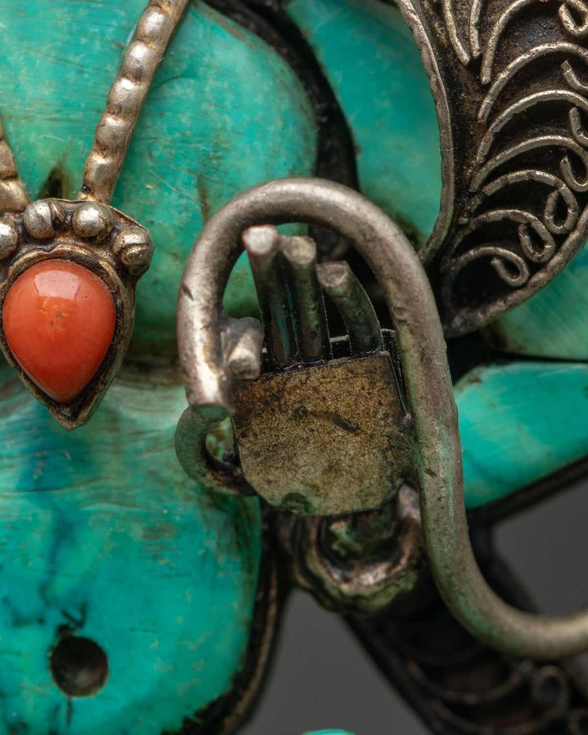 Turquoise Manjushri Statue | Beautiful Newari Buddhist Artistry