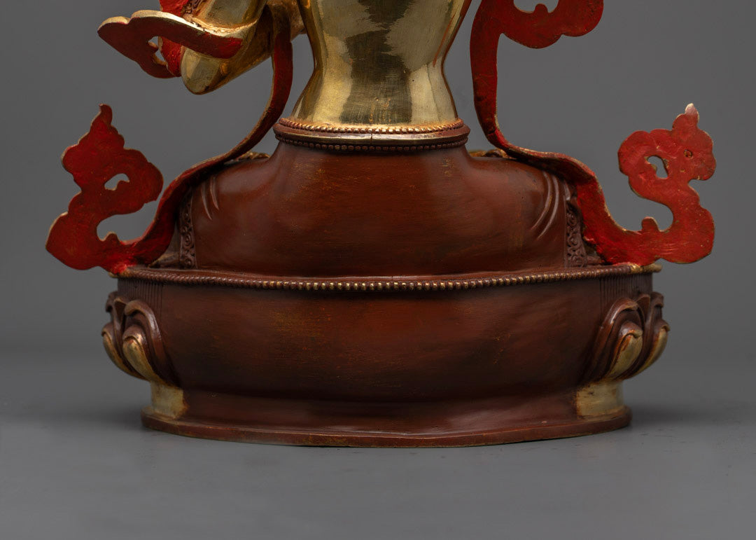Traditional Manjushri Bodhisattva Statue | Authentic Buddhist Art