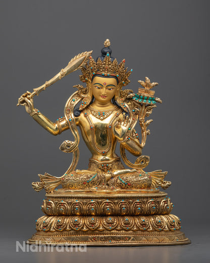 Manjushri Statue | Tibetan Bodhisattva Of Wisdom