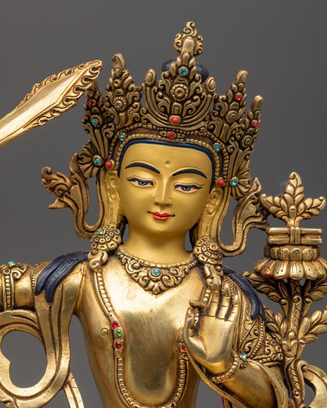 Manjushri Statue | Sacred Tibetan Buddha Statue