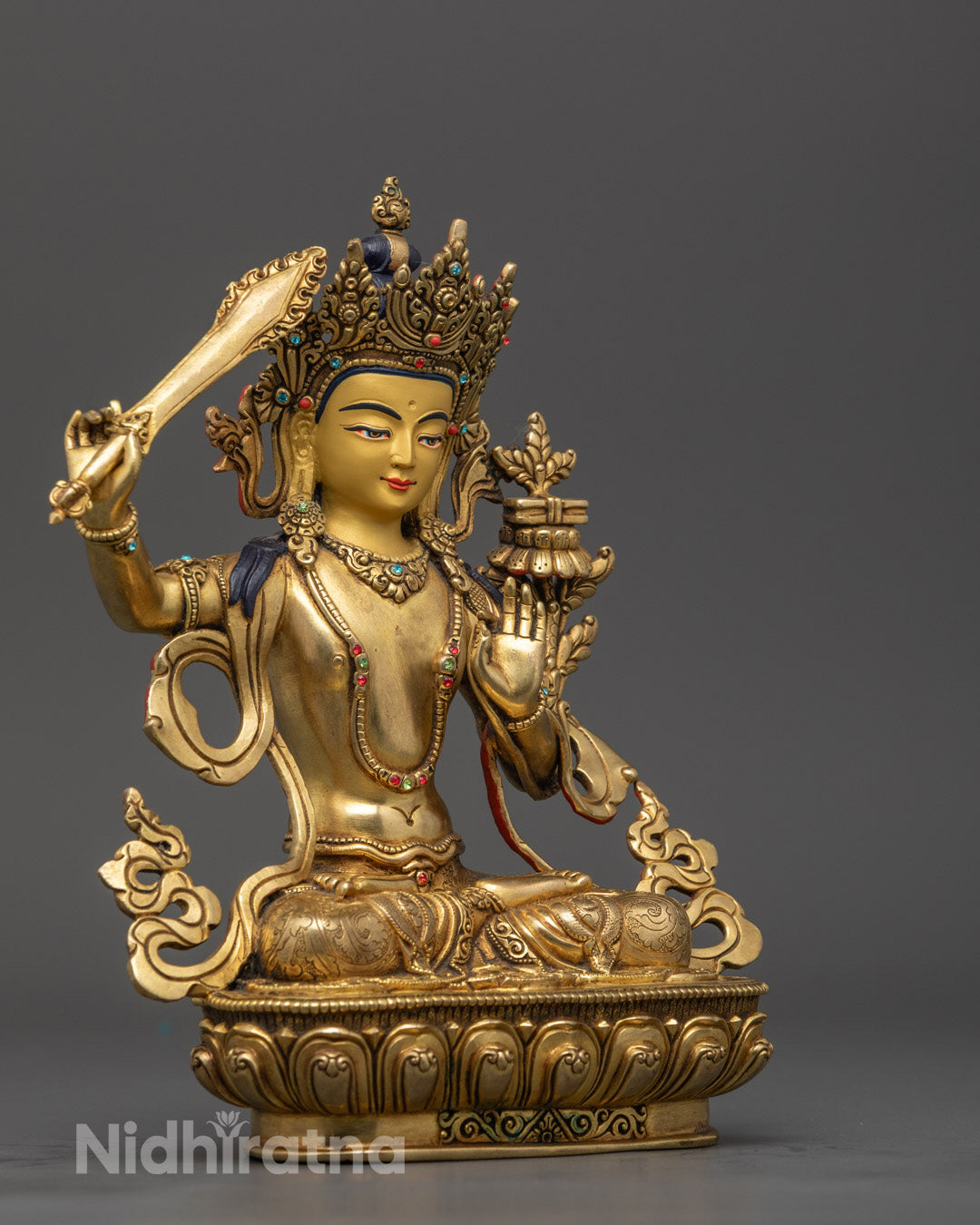 Manjushri Statue | Sacred Tibetan Buddha Statue