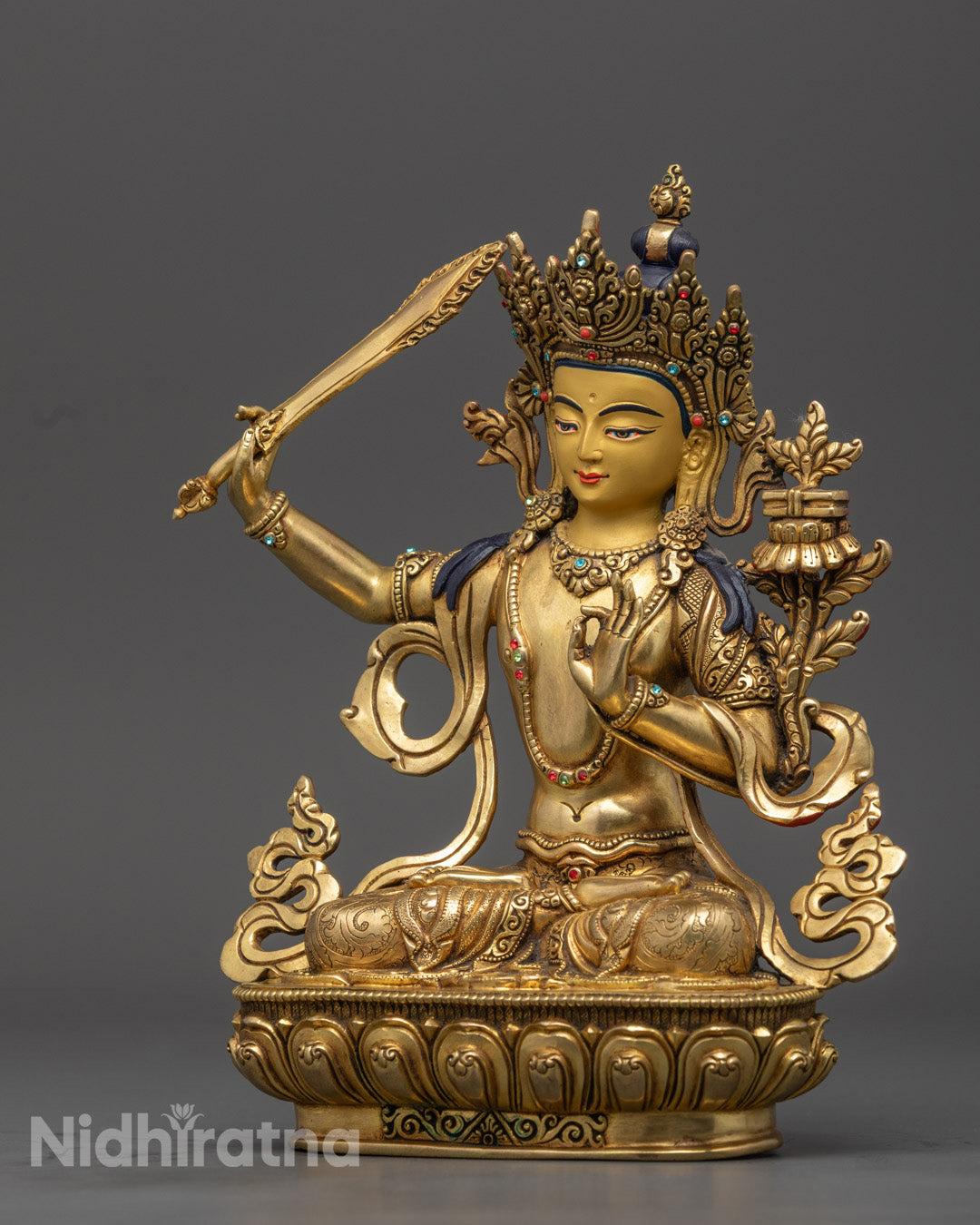 Manjushri Statue | Sacred Tibetan Buddha Statue