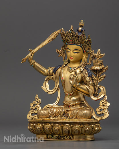 Manjushri Statue | Sacred Tibetan Buddha Statue