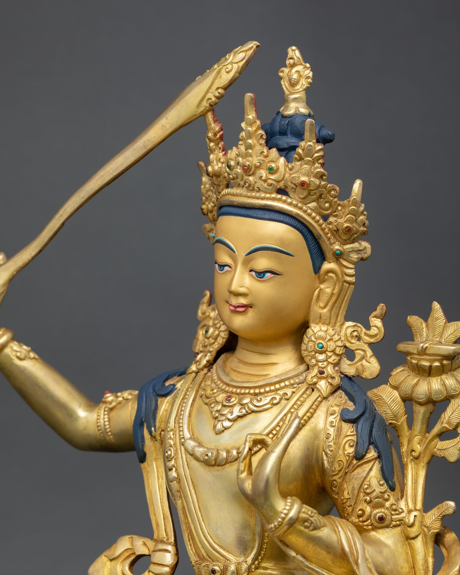 Sacred Manjushree Statue - Bodhisattva of Transcendent Wisdom