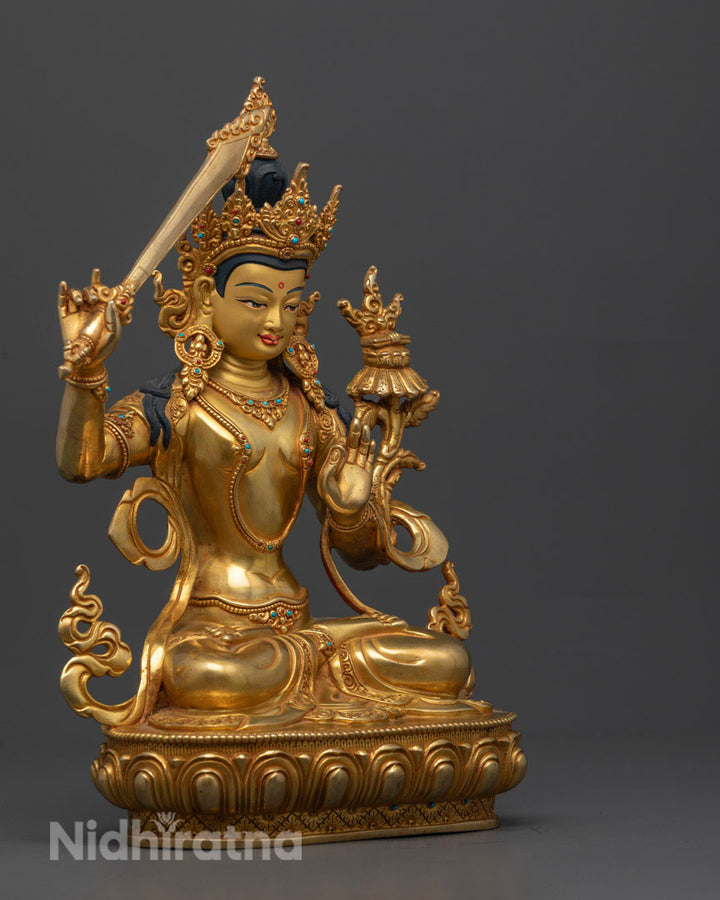 Wisdom God Manjushri | Himalayan Bodhisattva of Wisdom