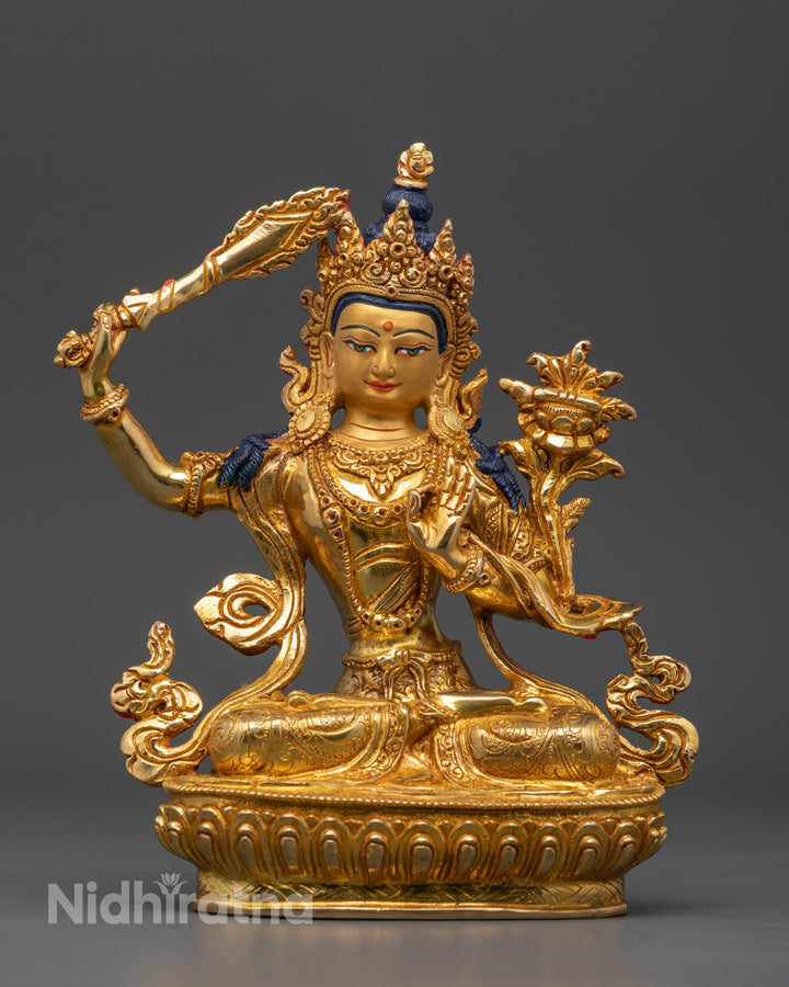 Manjushri Statue | Tibetan Buddhist Symbol of Knowledge