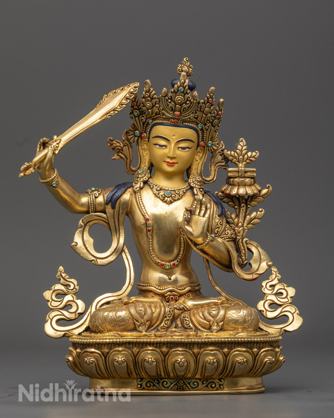 Manjushri Statue | Sacred Tibetan Buddha Statue