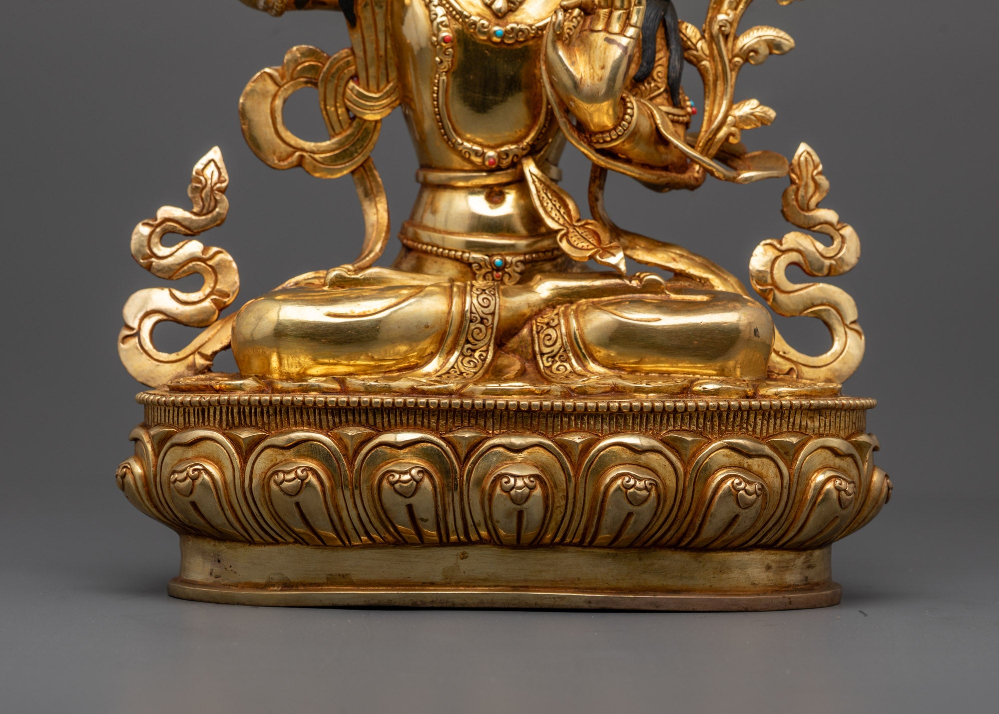 Handcrafted Manjushri Statue | Wisdom Deity Sculpture from Nepal