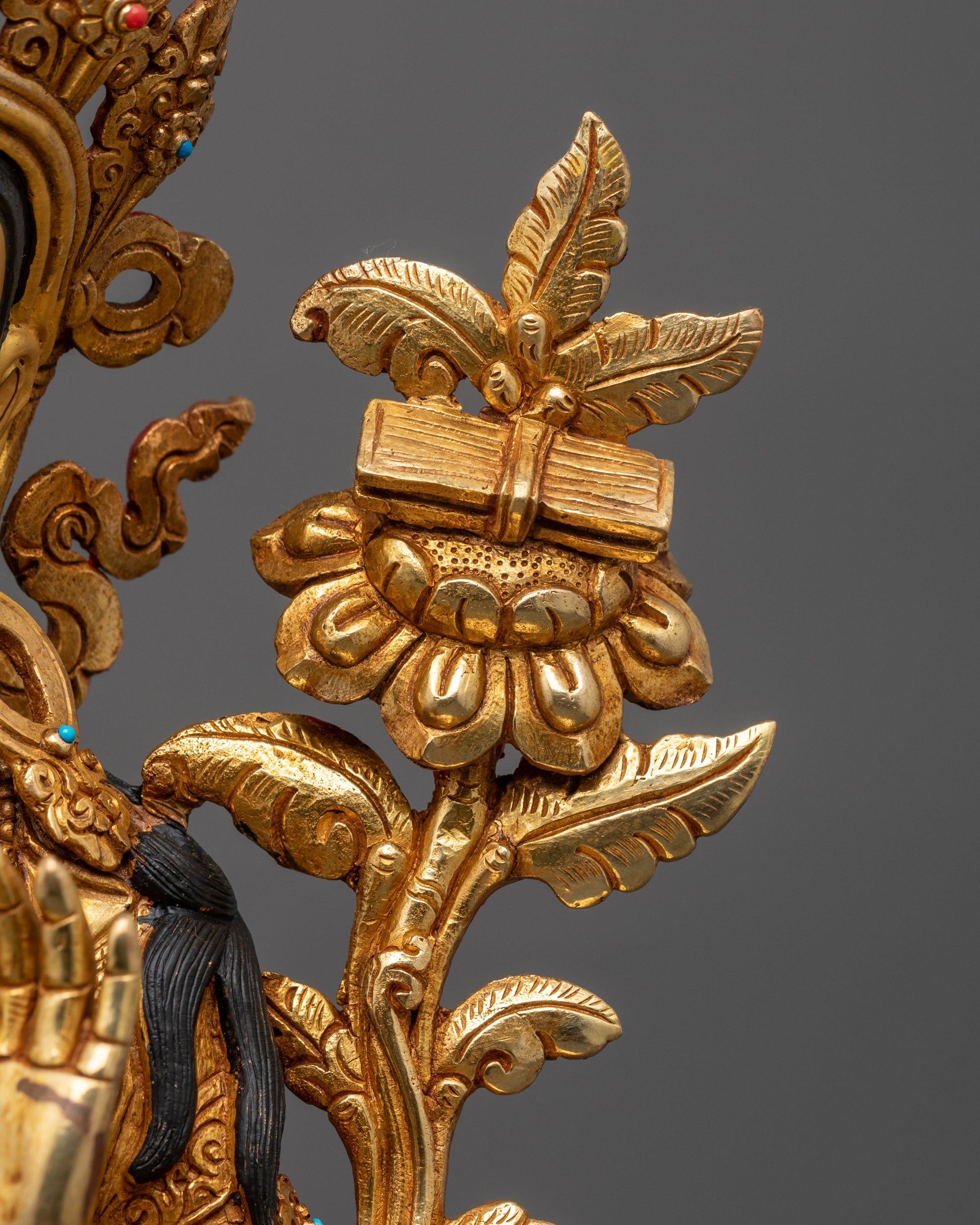 Handcrafted Manjushri Statue | Wisdom Deity Sculpture from Nepal