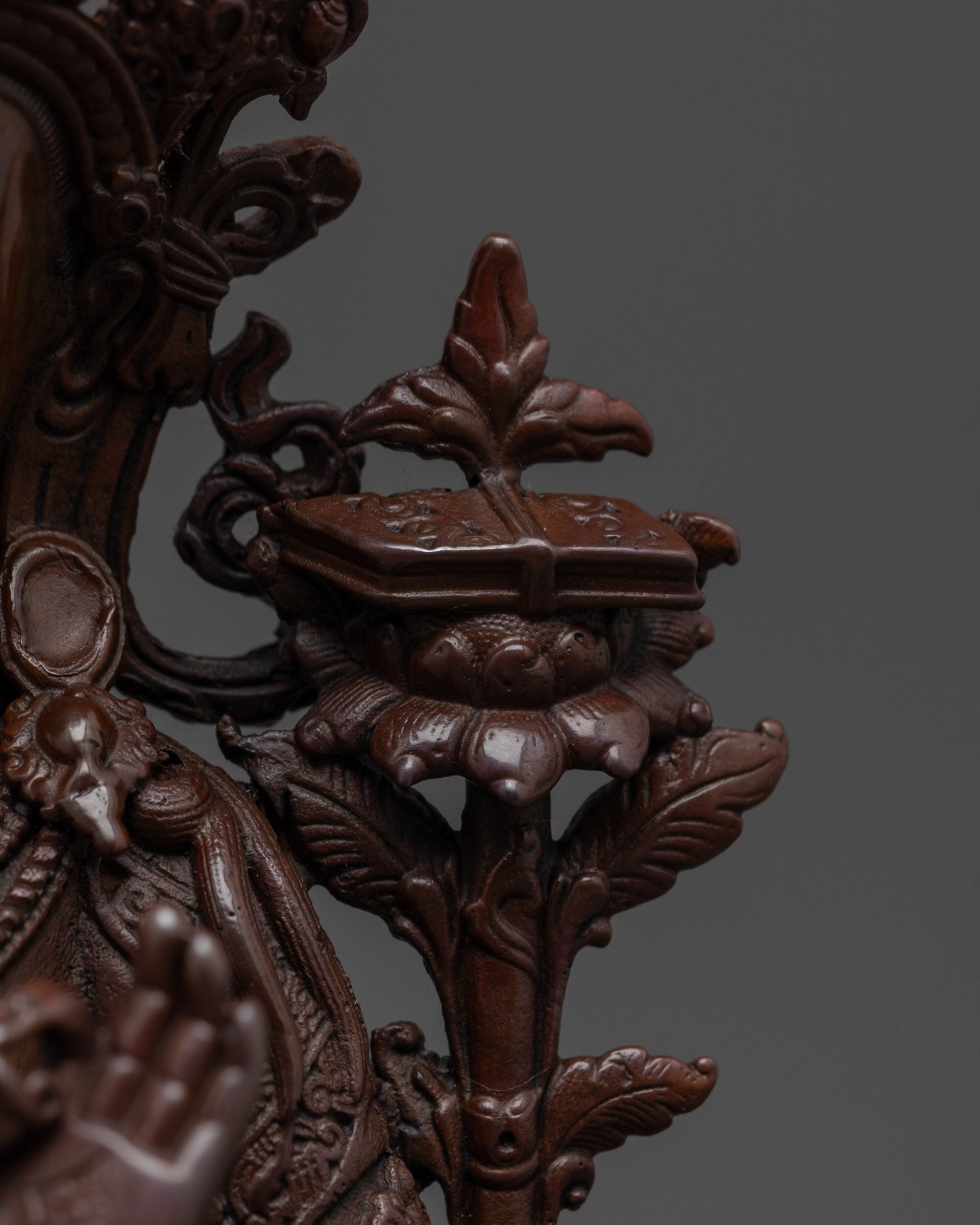 Oxidized Manjushri Statue | Precision-Made Symbol of Wisdom
