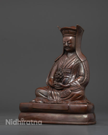 Tibetan Guru Gampopa Statue | Beautiful Handcrafted Art