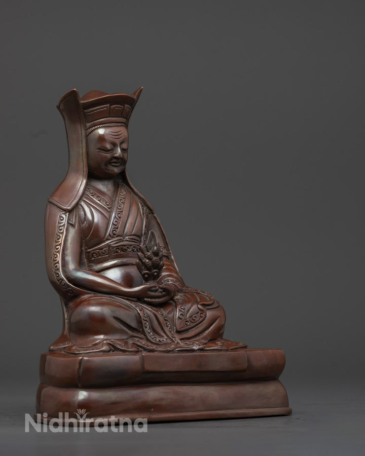 Tibetan Guru Gampopa Statue | Beautiful Handcrafted Art