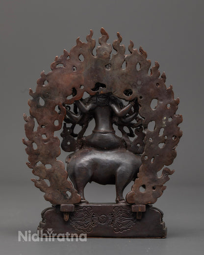 Marichi Goddess Statue | Oxidized Copper Sculpture