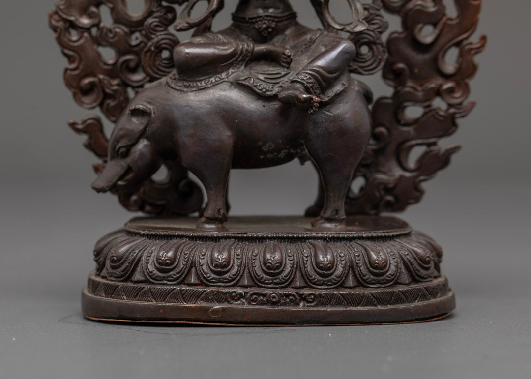 Marichi Goddess Statue | Oxidized Copper Sculpture