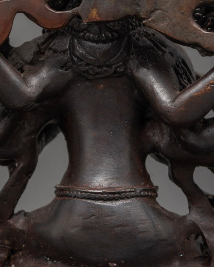 Marichi Goddess Statue | Oxidized Copper Sculpture