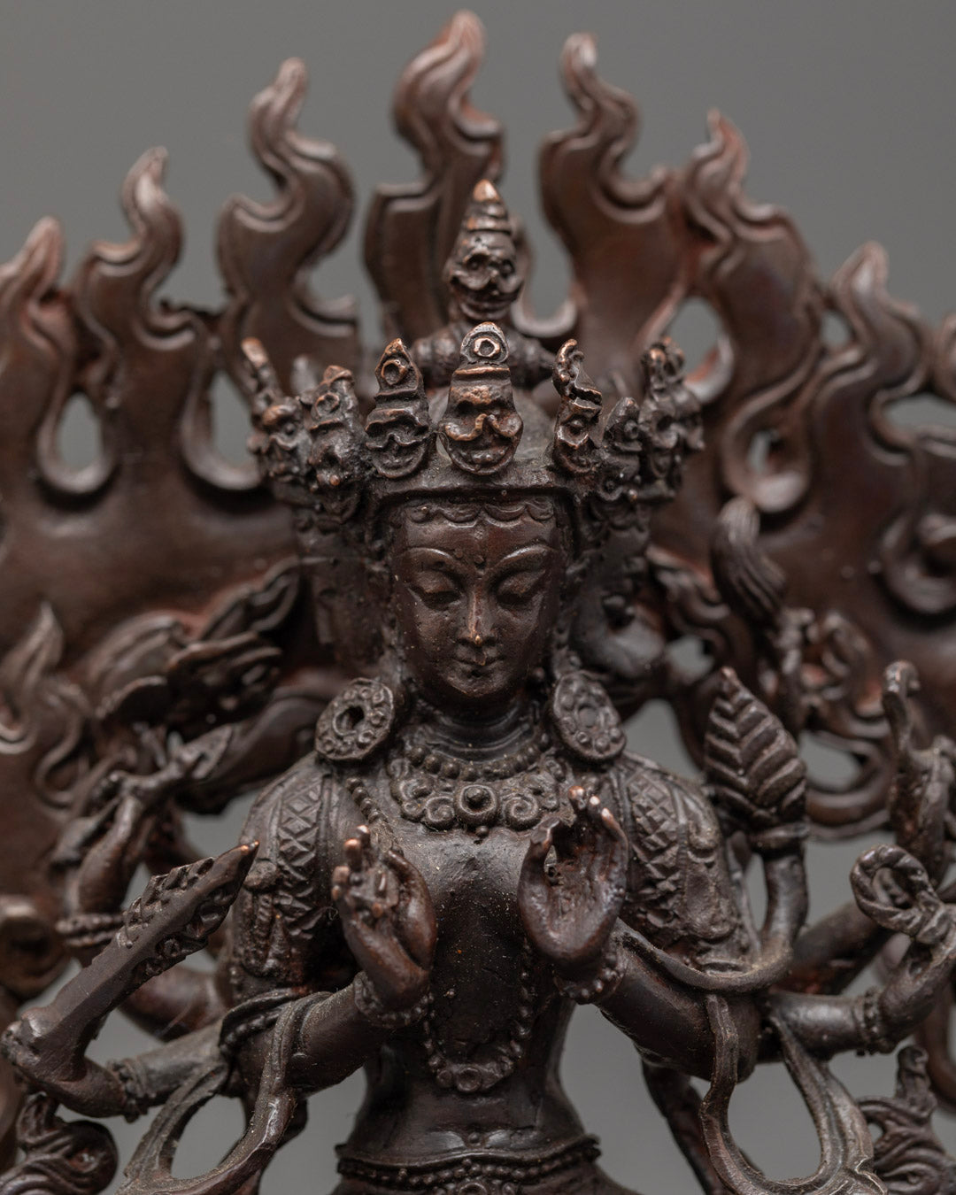 Marichi Goddess Statue | Oxidized Copper Sculpture