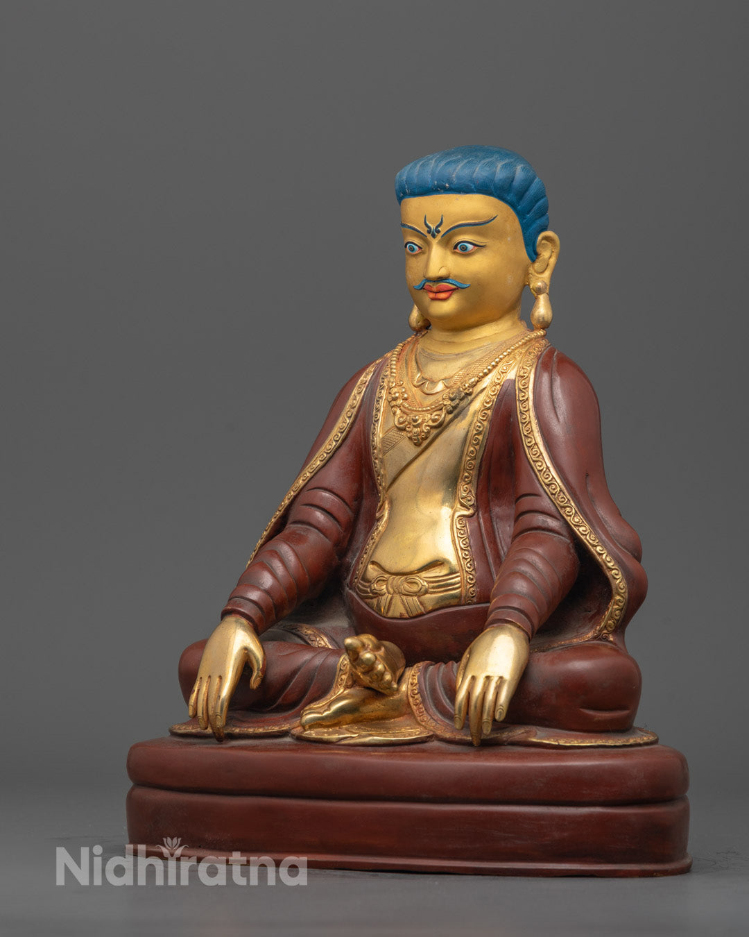 Partially Gold Gilded Marpha Set Sculpture