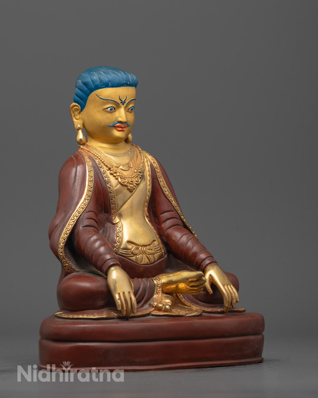 Partially Gold Gilded Marpha Set Sculpture