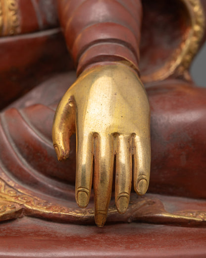 Partially Gold Gilded Marpha Set Sculpture