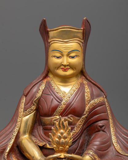 Partially Gold Gilded Marpha Set Sculpture