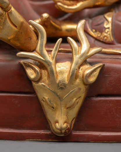 Partially Gold Gilded Marpha Set Sculpture