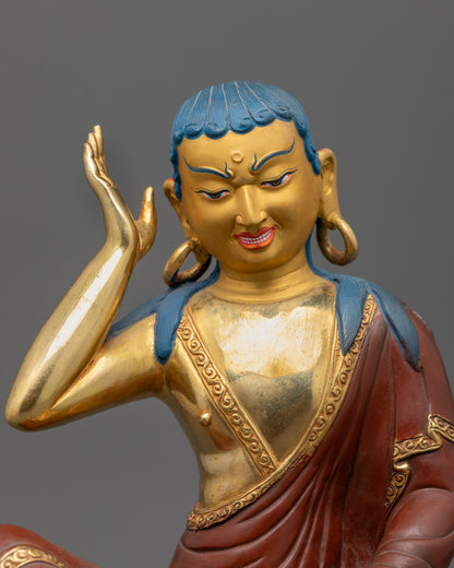 Partially Gold Gilded Marpha Set Sculpture
