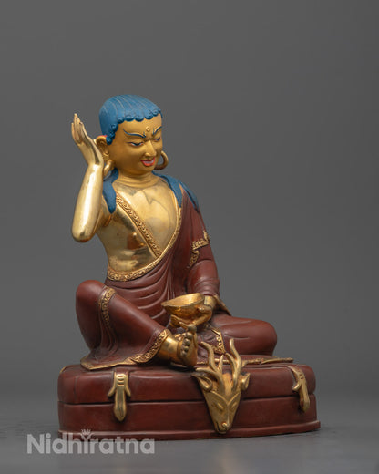 Partially Gold Gilded Marpha Set Sculpture