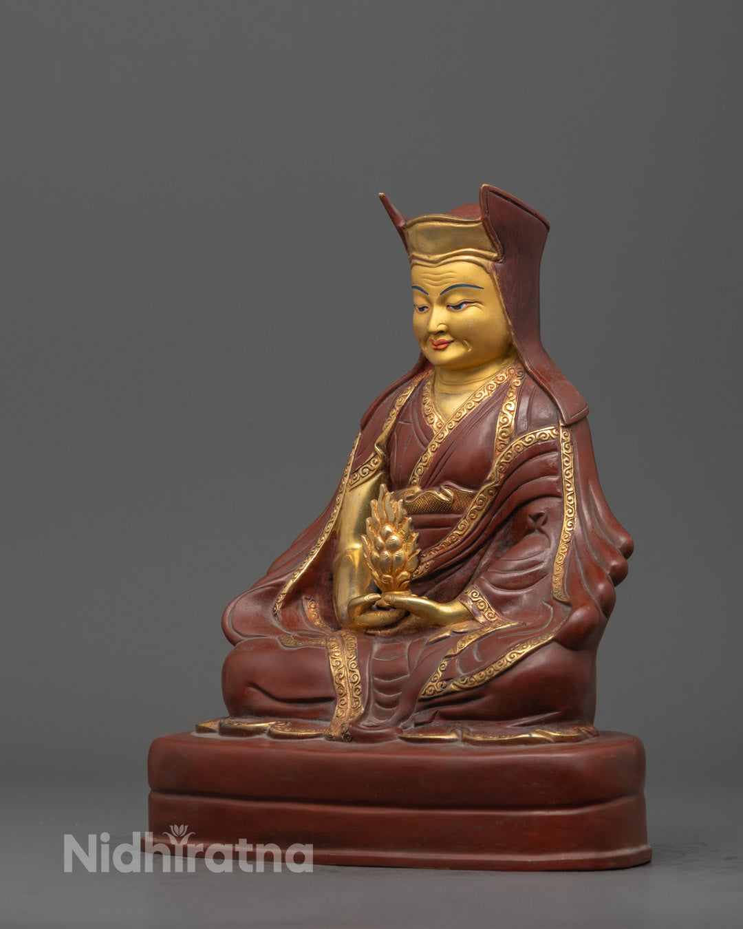 Partially Gold Gilded Marpha Set Sculpture