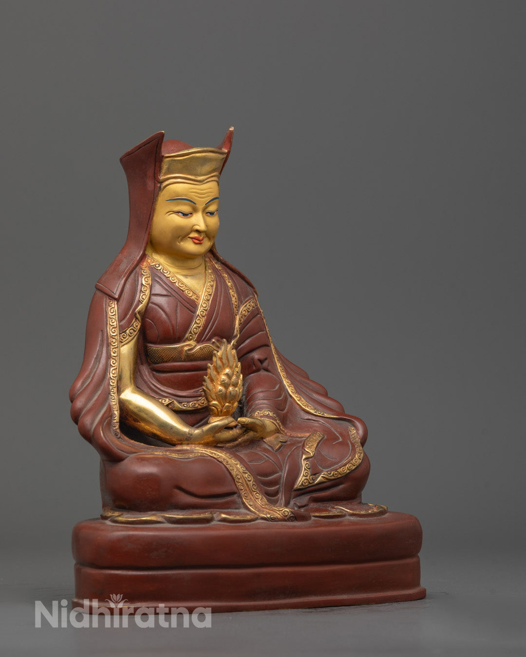 Partially Gold Gilded Marpha Set Sculpture