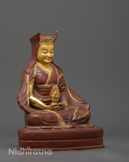 Partially Gold Gilded Marpha Set Sculpture