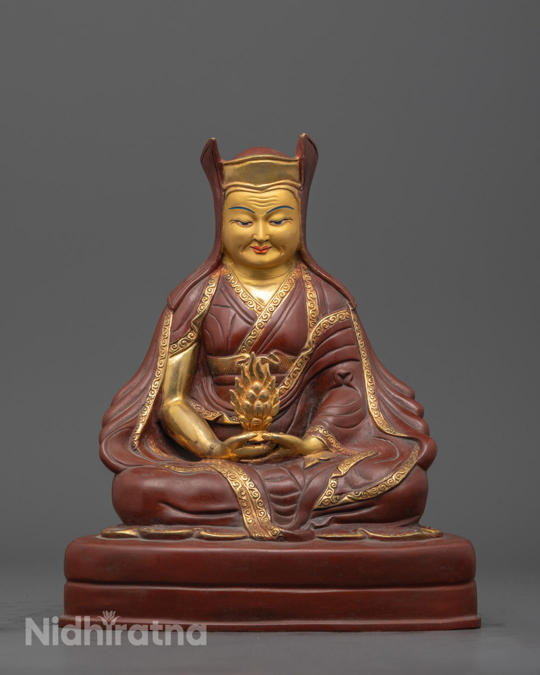 Partially Gold Gilded Marpha Set Sculpture