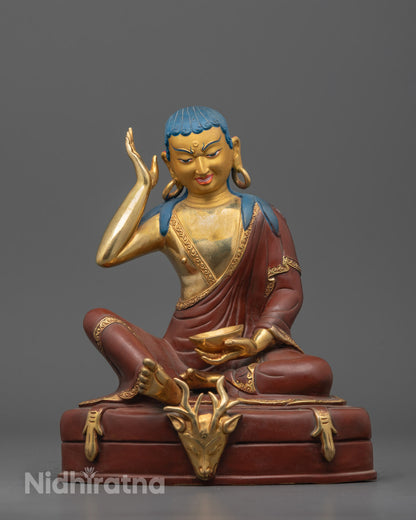 Partially Gold Gilded Marpha Set Sculpture