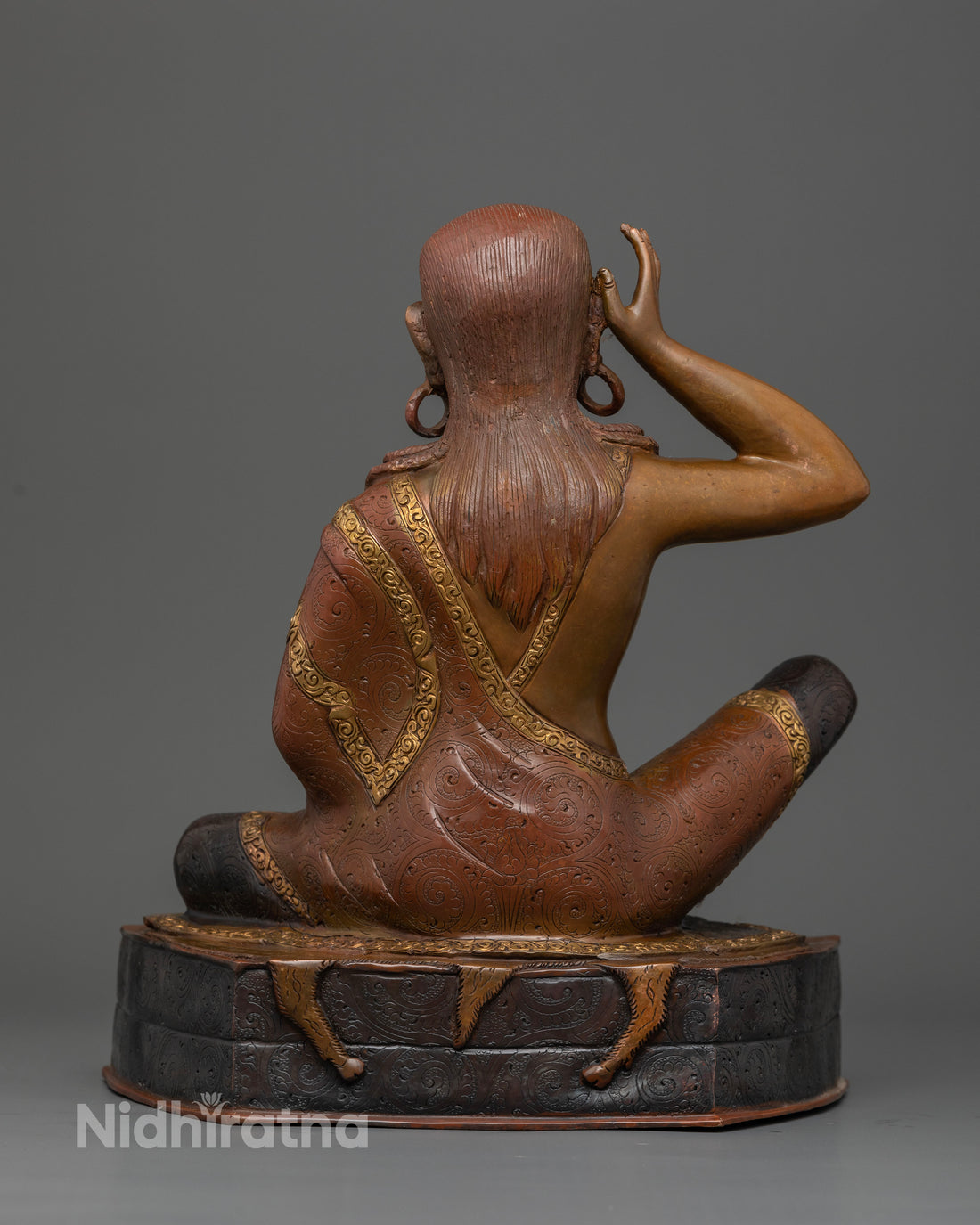 Oxidized Milarepa Figure: The Perfect Addition to Your Sacred Space