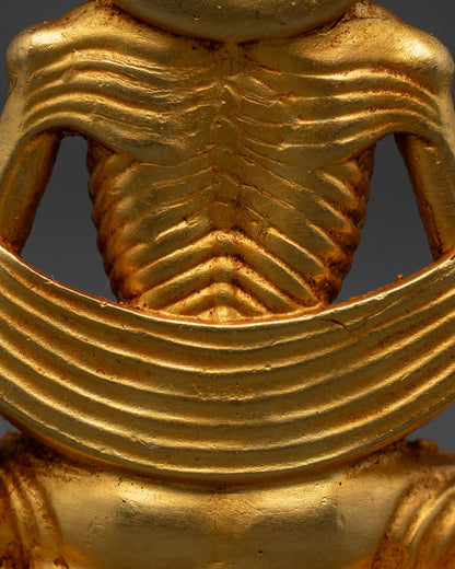 Fasting Buddha Statue | Handcrafted Serenity for Your Home Altar