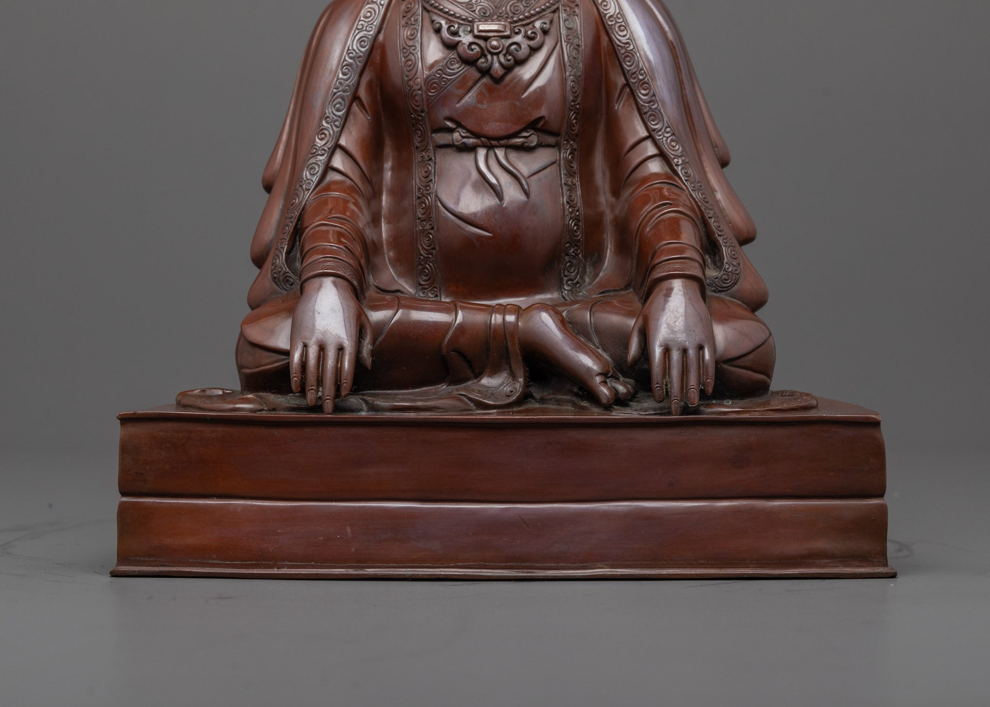 Traditional Oxidized Marpha Statue | Himalayan Saint Deity