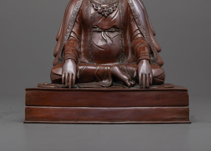 Traditional Oxidized Marpha Statue | Himalayan Saint Deity