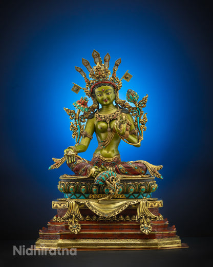 Masterpiece Green Tara Statue 