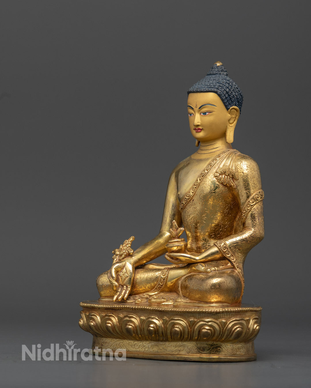 Sacred Healing Medicine Buddha Statue | Traditional Buddhist