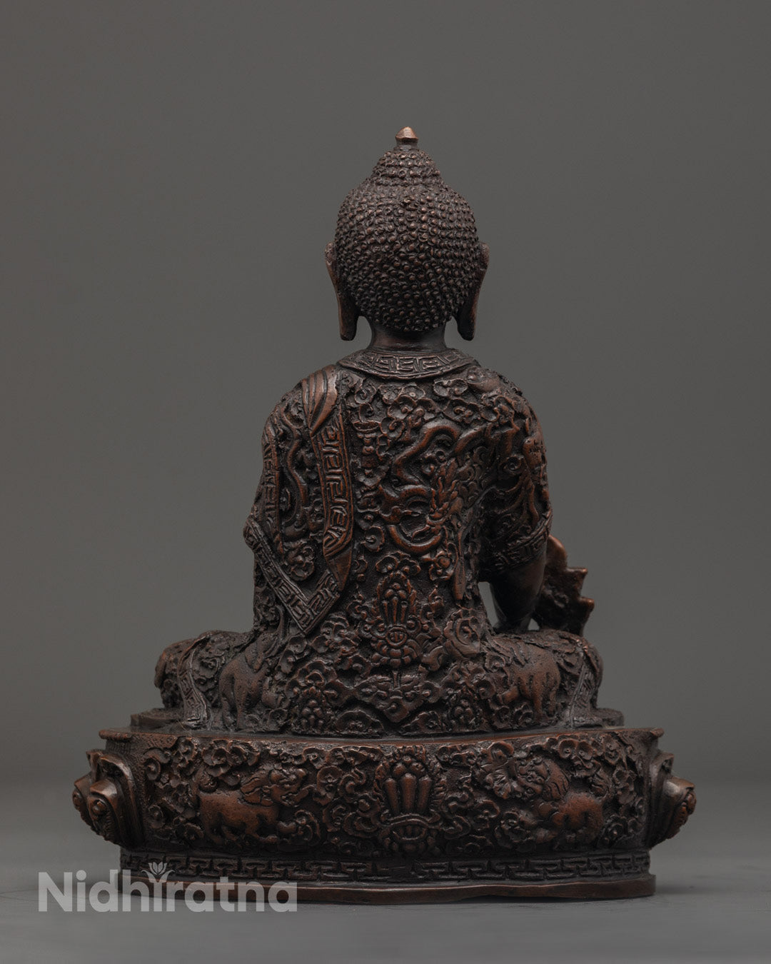 Medicine Buddha Statue | Oxidized Copper Healing Buddha
