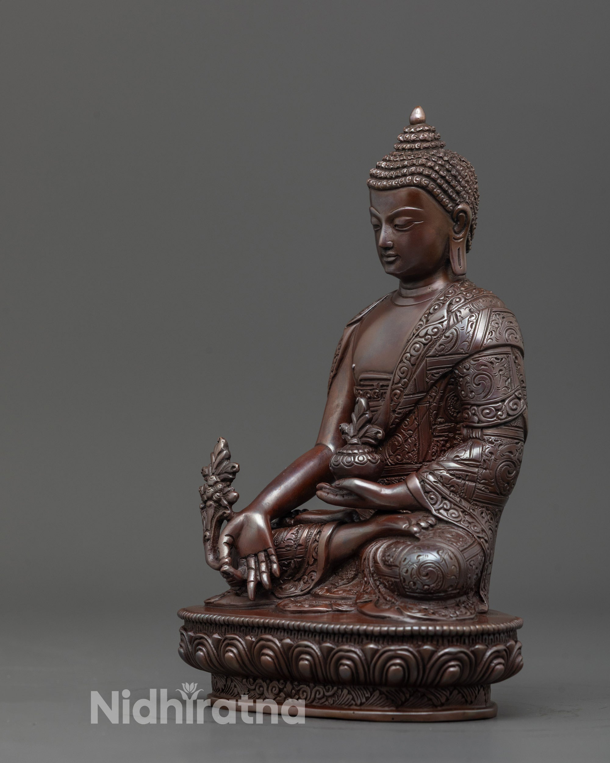 Tibetan Medicine Buddha Sculpture | Traditional Buddhist Icon