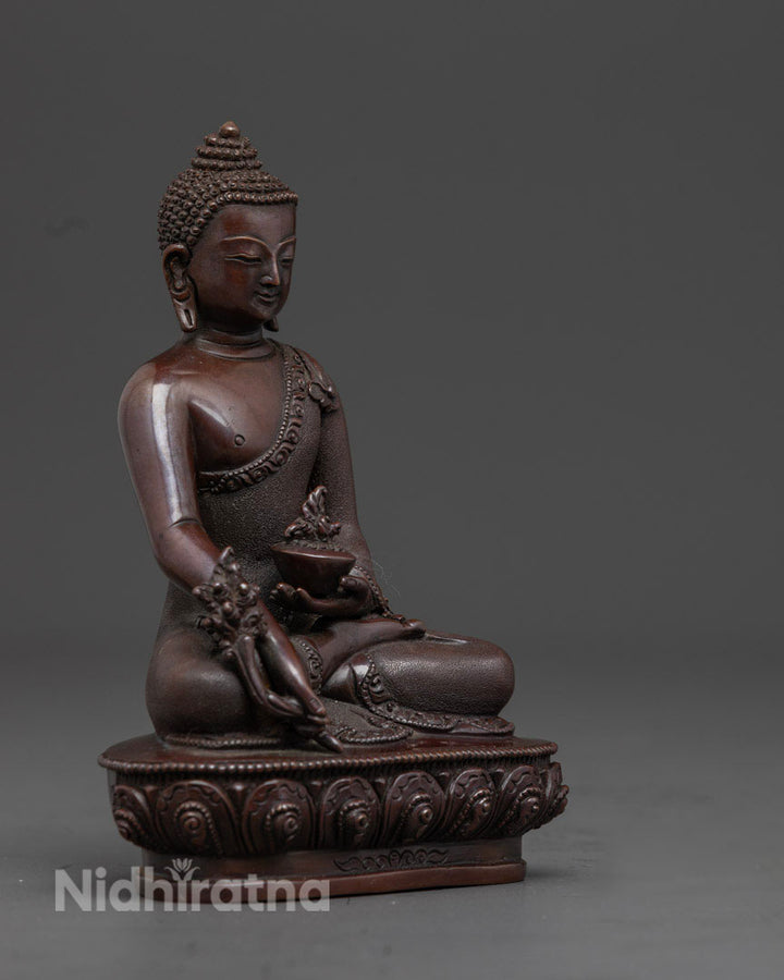 Oxidized Medicine Buddha Statue | Meditation Statue