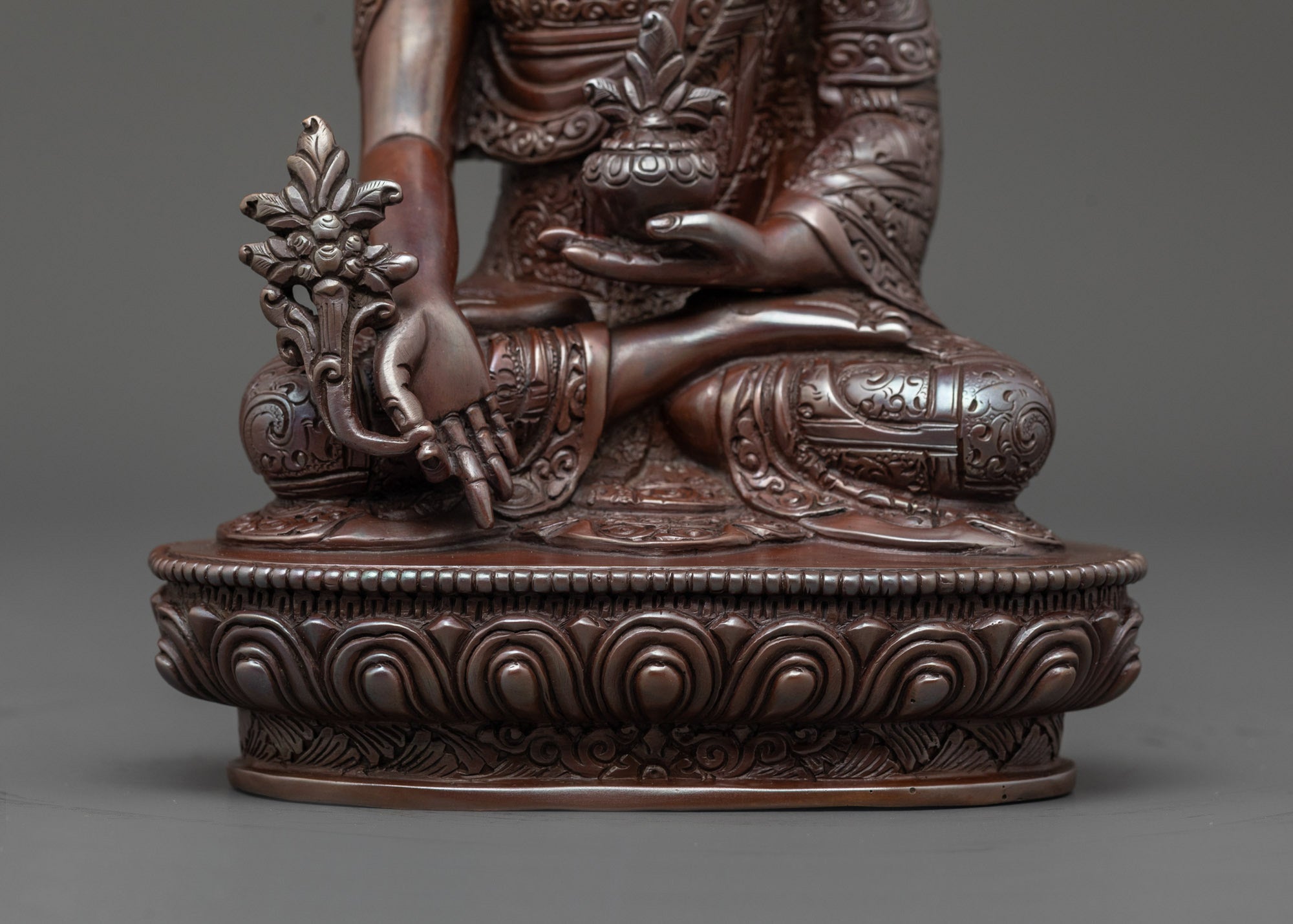 Oxidized Three Buddha Set | Shakyamuni, Amitabha & Medicine Statues