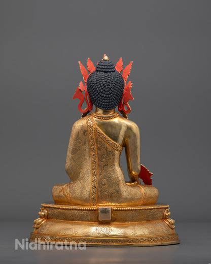 Bhaisajyaguru Healing Buddha Statue | Tibetan Buddhist Artwork