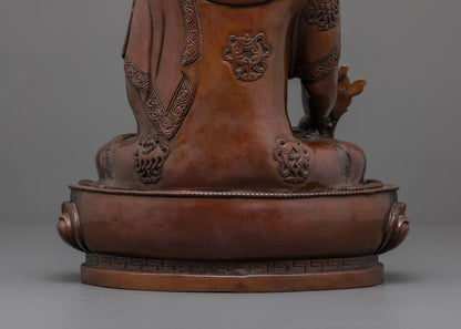 Oxidized Medicine Buddha Statue | Healing Bhaisajyaguru Sculpture