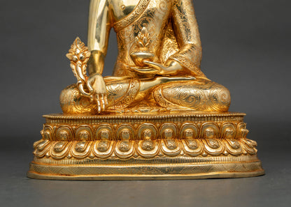 Medicine Buddha Statue | Traditional Newari Craftsmanship
