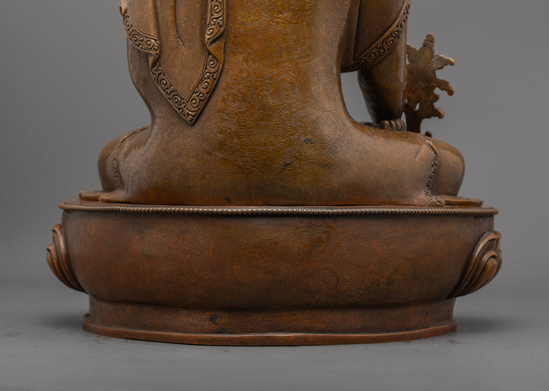 Medicine Buddha Healing Statue | Traditional Nepali Statue