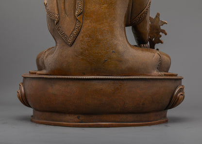 Medicine Buddha Healing Statue | Traditional Nepali Statue